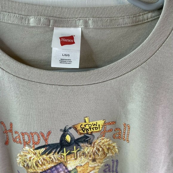 Halloween Autumn T Shirt Happy Fall To All Adult Lg NEW Custom Orders Possible - Picture 3 of 3